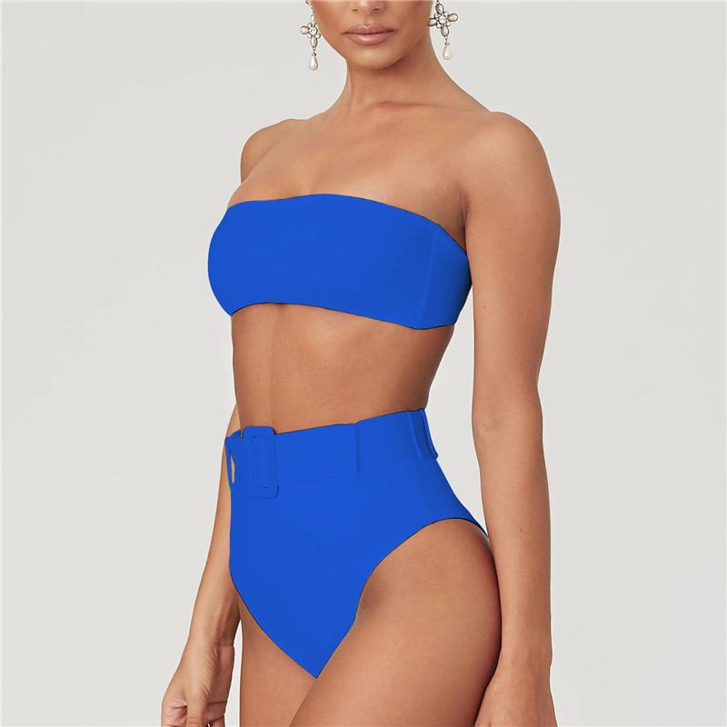 Split Style Strapless Bikini