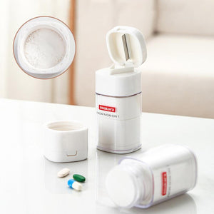 5 in 1 Pill Cutter with Box Container