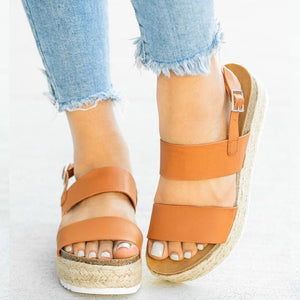 Platform Buckle Sandals