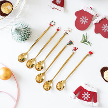 Load image into Gallery viewer, Christmas Decorations for Home - Christmas Metal Spoon Gift Set