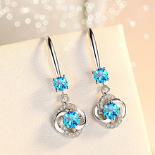 Load image into Gallery viewer, Crystal Four Leaf Clover Earrings