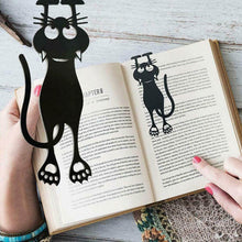 Load image into Gallery viewer, Cutout Black Kitten Bookmark