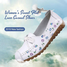 Load image into Gallery viewer, Women&#39;s Sweet Flat Lace Casual Shoes