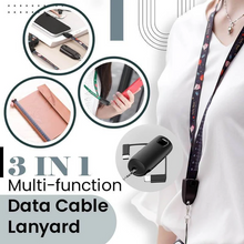 Load image into Gallery viewer, 3-in-1 Multi-function Data Cable Lanyard