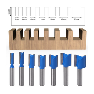 8mm Shank Woodworking Router Bit Set