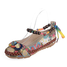 Load image into Gallery viewer, Women&#39;s Handmade Beaded Embroidered Shoes