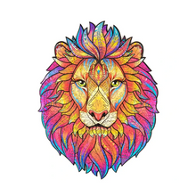 Load image into Gallery viewer, Wooden Lion Jigsaw Puzzle