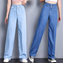 Load image into Gallery viewer, High Waist Straight Tube Jeans