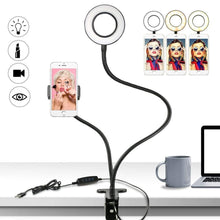 Load image into Gallery viewer, Selfie Ring Light with Cell Phone Holder Stand