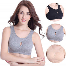 Load image into Gallery viewer, Women Anti-Sagging Cotton Sports Bra, 3 packs