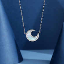 Load image into Gallery viewer, Fashion Rhinestone Moon Necklace