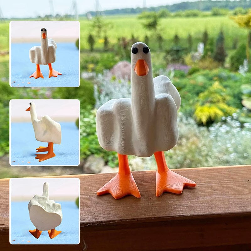 🦆Middle Finger Duck Resin Ornament🦆