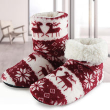 Load image into Gallery viewer, Christmas Fleece Indoor Boots