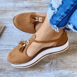 Women Fringed Platform Sandals