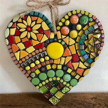 Load image into Gallery viewer, Large Garden Mosaic Heart Decoration