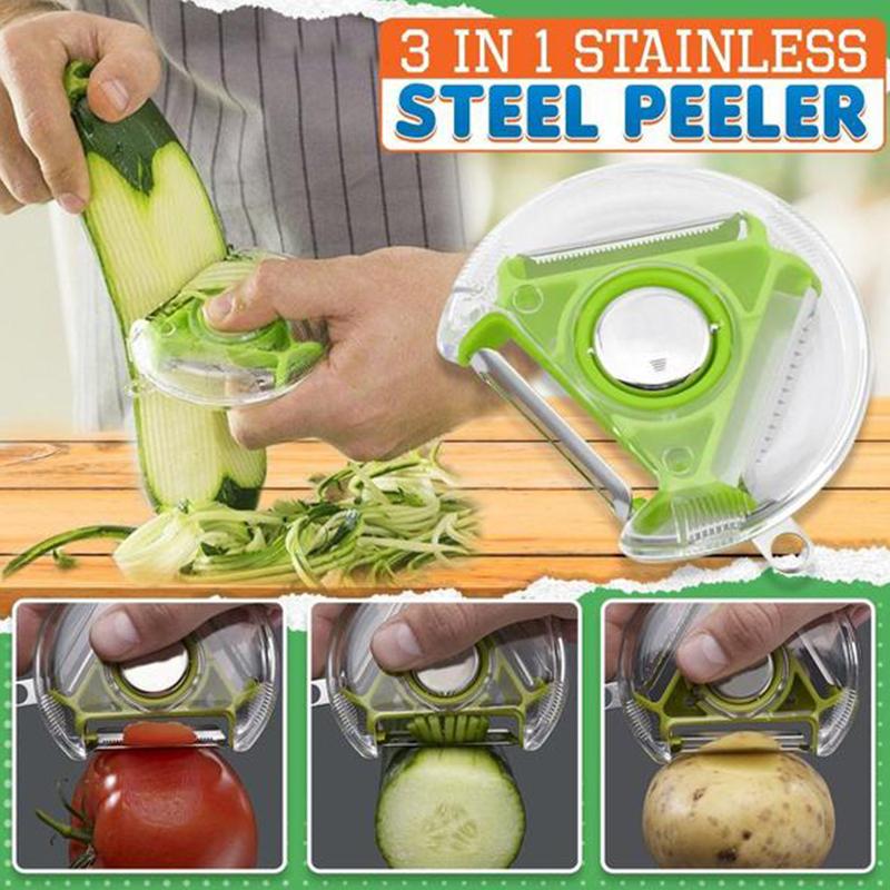 3 in 1 Stainless Steel Peeler