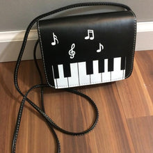 Load image into Gallery viewer, Piano Keys Music Note Shoulder Bag