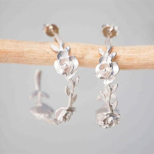 Ring Rose Stud Earrings