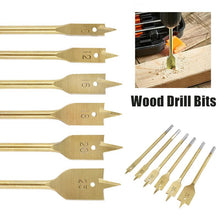 Load image into Gallery viewer, Titanium Plated Flat Drill Set