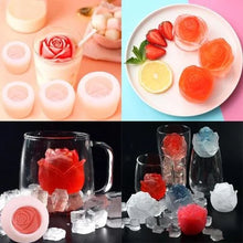 Load image into Gallery viewer, 3D Silicone Rose Shape Ice Cube Mold