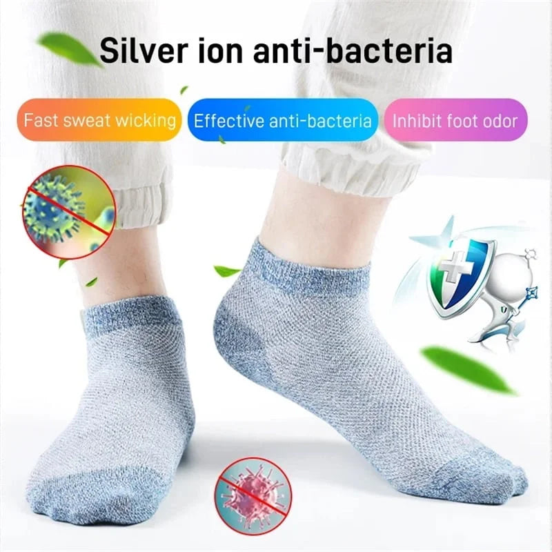 Breathable Antibacterial Deodorant Socks for Men