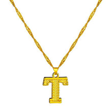 Load image into Gallery viewer, 18K Gold Plated Initial Letter Necklace