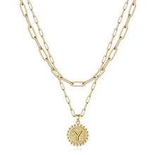 Load image into Gallery viewer, Gold Initial Necklaces for Women