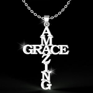 Amazing Grace Cross Necklace