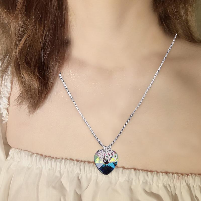 Rainbow Heart Necklace