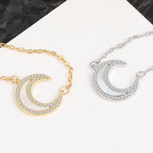 Load image into Gallery viewer, Fashion Rhinestone Moon Necklace