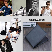 Load image into Gallery viewer, New PU Cross Pattern Men&#39;s wallet