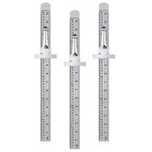 Load image into Gallery viewer, Stainless Steel Ruler with Detachable Clip