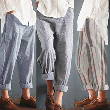 Load image into Gallery viewer, Women Loose Casual Trousers