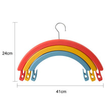 Load image into Gallery viewer, Three-Tier Rainbow Swivel Coat Hanger