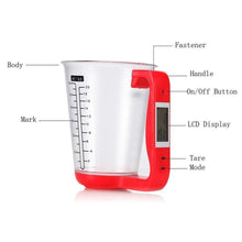 Load image into Gallery viewer, Hirundo Digital Measuring Cup and Scale, Red