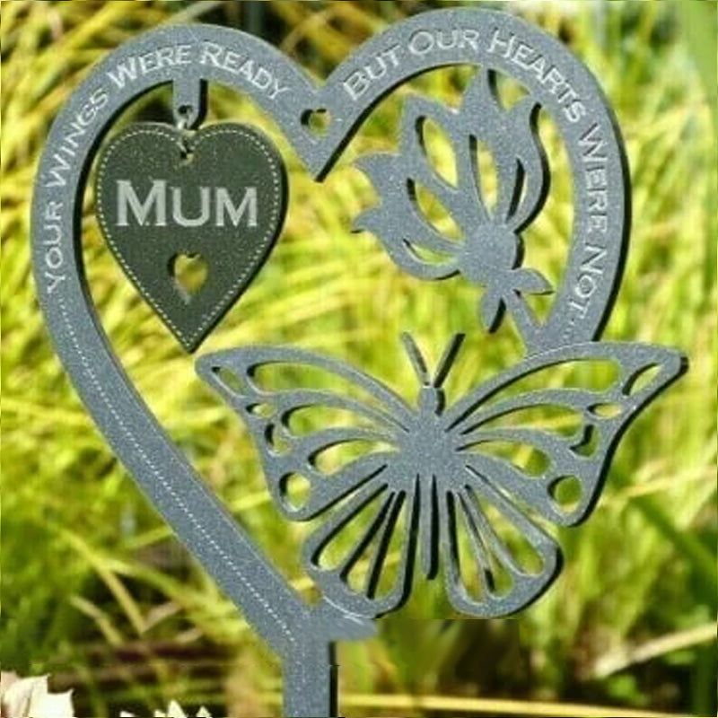 Memorial Gift Angel Feather Ornament - Garden Memorial Plaque