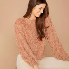 Load image into Gallery viewer, Round Neck Fluffy Pullover