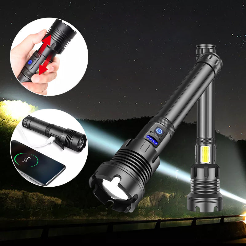 LED Rechargeable Tactical Laser Flashlight