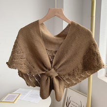 Load image into Gallery viewer, Fishtail Mini Knitted Shawl