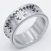 Load image into Gallery viewer, Stainless Steel Rotatable Gear Ring