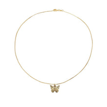 Load image into Gallery viewer, Butterfly Initial &quot;A&quot; Necklace