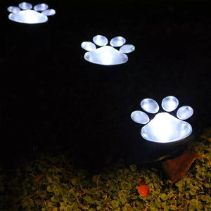 Bear Paw Print Solar Wind Chime