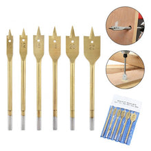 Load image into Gallery viewer, Titanium Plated Flat Drill Set