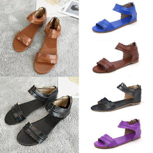 Load image into Gallery viewer, Women Sandals Fashion Flat Roman Shoes