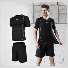 Load image into Gallery viewer, Men tight-fitting short-sleeved sportswear