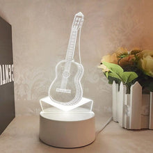 Load image into Gallery viewer, 3D  guitar lamp 7 Color Changing Night Light