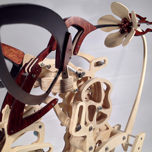 Load image into Gallery viewer, Wooden Kinetic Hummingbird Sculpture