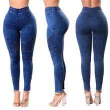 Load image into Gallery viewer, Elastic High Waist Slim Fit Jeans