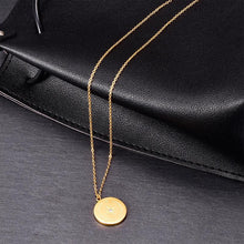 Load image into Gallery viewer, Golden Choker Pendant Necklace