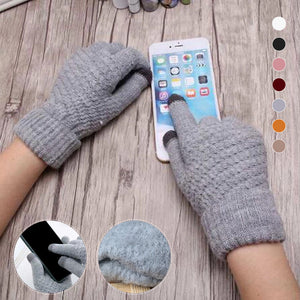 Jacquard Thick Touch Screen Gloves